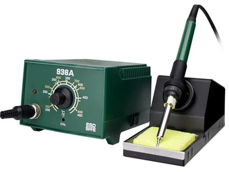 HEALBYBLE Station De Soudage Numérique for Fer À Souder 936A 936D 65W, Réglage Rapide De La Température 200-480 for Outils De Soudage BGA,RéSistant Aux Hautes TempéRatures(936A)