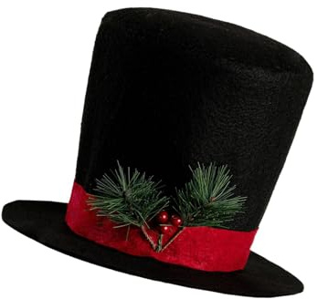 Decorazione per albero in tessuto nero o rosso o rosso con accento in legno, installazione rapida per feste di Natale, centrotavola in tessuto solido per albero di Natale