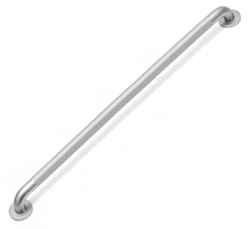 ACEDSGN 40 Inch Shower Grab Bars for Seniors 1.25'' Brushed Nickel Stainless Steel Grab Bar for Bathroom, Non Slip Knurled Safety Handrail for Bathtub Toilet Wall, Gifts for Elderly and Handicapped