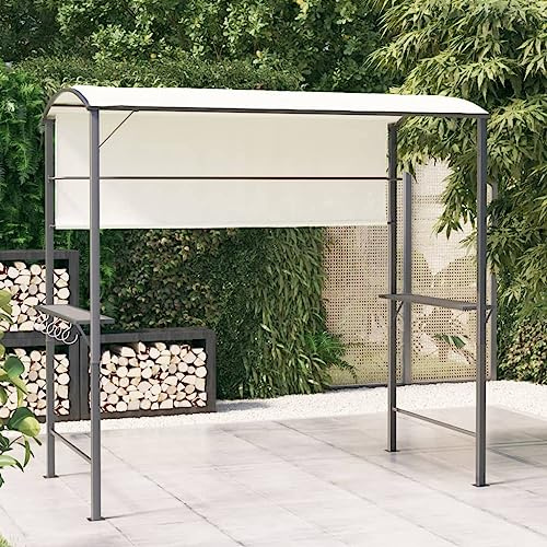 Générique Belvédère avec Toit 220x110x200 cm Crème,Maison & Jardin, Pelouses & Jardins, Vie en extérieur, Structures extérieures, Auvents & abris, Crème (Poids 20.54KG)