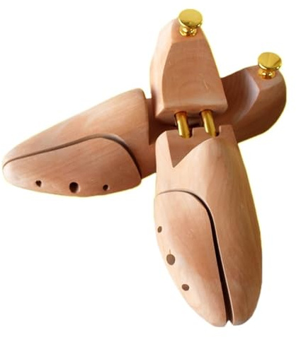 GIJMZY 1 Par De Árboles Zapatos Ajustables Madera For Hombres Y Mujeres, Soporte Zapato Sólido Primavera, Perilla Metal, Moldeador Árbol, Ensanchador(EU SIZE 39-40)