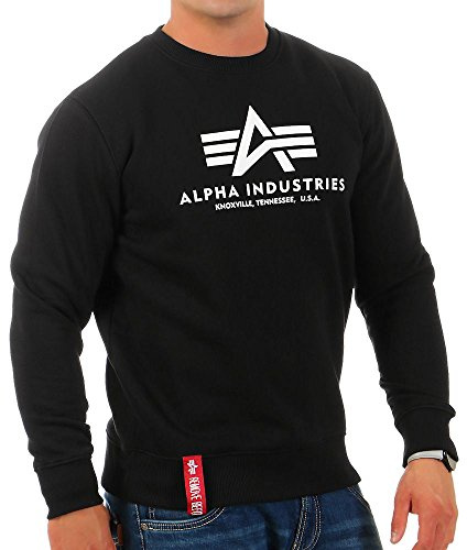 Alpha Industries Basic Sweatshirt för män Black