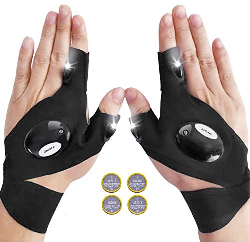 ZYUPHY Ideas Regalos Originales Hombre Guantes con Luz LED Padre Regalos Papa Tecnologicos Utiles Originales Regalo Hombre Navidad Calendario Adviento Hombre Cumpleanos