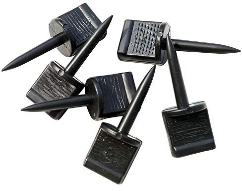 Bogenschießen Scheibennägel aus Kunststoff Scheibennagel Pins Fix Papier Gesicht Schaum Stroh Ziele (Schwarz)