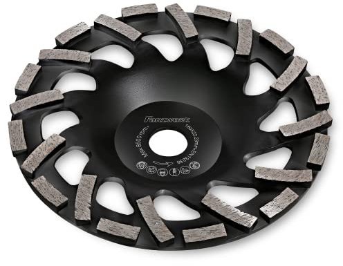 FANZTOOL Mola a Tazza Diamantata Premium Disco Abrasivo 180 mm x 22,2 mm per Materiali edili Abrasivi, Massetti, Intonaco, Asfalto