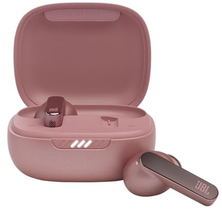 JBL Live Pro 2 TWS - Noise Cancelling Earbuds - Rose | JBL Signature Sound, True Adaptive Noise Cancelling with Smart Ambient, 40 1030 hours of playback with wireless charging