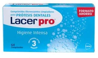 Detergente per protesi dentali con ossigeno attivo LACER Pro 64 pz.