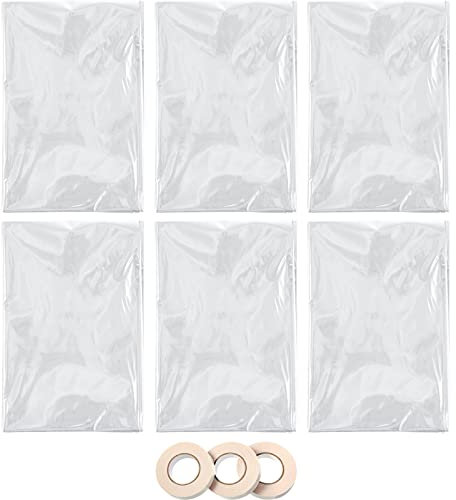 120x325.98 cm Fenster-Schrumpffolie-Isolierset mit doppelseitigen Ersatzbändern für den Innenbereich, Kunststoff-Fensterisolierung, Fensterisolierung, Zuhause, Belüftungsfenster (12 Stück)