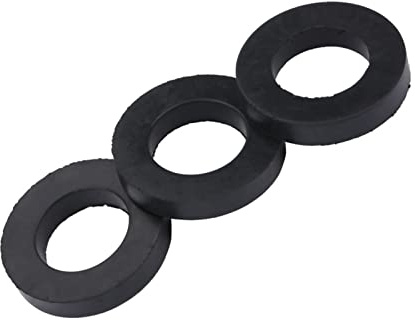 Tbest Dichtungsringe Wasserhahn, Dichtungen 1/2 Zoll, Gummidichtung 1/2 Zoll, Rohrring, 12 Stück Unterlegscheiben Ring Armatur Wasserrohr Gummiersatz Zum Abdichten (1/2)
