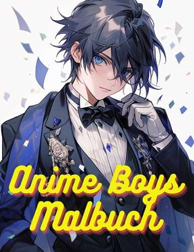 Anime Boys Malbuch: Anime Charakter zum Ausmalen für Teenager & Erwachsene