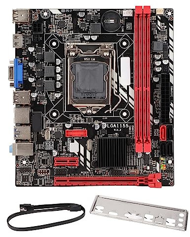 B75M DDR3 Placa Base de Computadora M ATX Placa Base para Juegos Memoria 16G Tarjeta de Red de 100 M Ranura Múltiple Interfaz USB Múltiple SATA3.0x1 SATA2.0x3 PCI E8Xx1