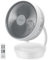 4UMOR Desk Fan Electric Cooling Fan Oscillating Air Circulator 20dB Quiet Fan for Bedrooms, Energy Efficient, Powerful Turbo Wind, Remote Control, 8 Speeds, ECO Mode, Sleep Mode, 8H Timer