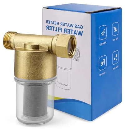 MYLERCT Filtro Acqua Rubinetto è Realizzato in Rame Fuso, 1/2 Pollice Filtro Acqua Potabile, Schermo da 40 μm Filtro Acqua, Utilizzato per le Uscite Dell'acqua di Docce Rubinetti Lavatrici Scaldabagni