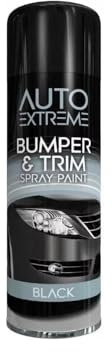 PNJB Bumper and Trim Black Spray Paint, Aerosol, Durable Formula, Quick Drying, Restorer Car Bike Paint, Soften, Indoor & Outdoor, 300ml, (1 Pcs)