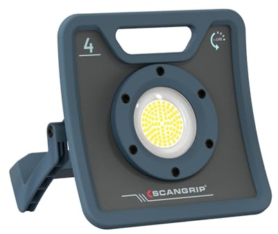 Scangrip Lighting NOVA 4 for Life, LED-Arbeitsleuchte, bietet zuverlässige und unterbrechungsfreie Beleuchtung, Wasser- und staubgeschützt, 4000 Lumen
