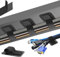 Gestión de Cables Debajo del Escritorio, 【hasta 15 Cables】【Soporte de Cables Mejorado】 Organizador de Cables, Bridas Ajustables con Gancho y Bucle, Soporte de Cables Reutilizable, 20 Pares