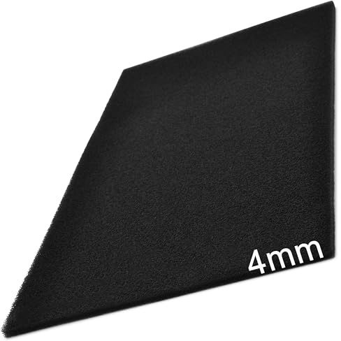Easyboost Espuma de Filtro de Aire Universal 28x15cm Grosor 4mm de corte para Scooter Moto Quad Cortacésped Desbrozadora Motocultor Motosierra Filtración del Carburador