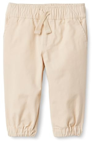 Amazon Essentials x Sofia Grainge Pantaloni da Jogging Pull-on in Twill di Cotone Elasticizzato, Vestibilità Comoda Unisex - Bambini e ragazzi