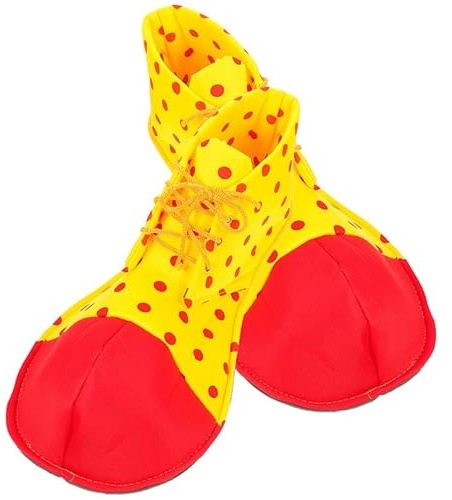 FRCOLOR Zapatos de payaso para fiestas, Halloween, disfraz de adulto, accesorios de actuación escénica, cosplay, zapatos para carnaval, espectáculo