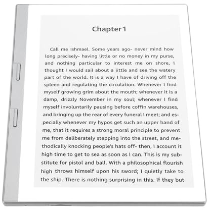 Naroote Precise E Reader Lector de Papel Electrónico con Pantalla Táctil de 5,76 Pulgadas para con Lectura Personalizable, Aplicable para Amantes de los Libros, Material ABS (Grey)