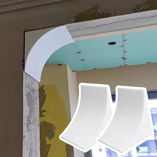 2 st skumrunda dörröppningsbågskit för gips, universell vit inre bågformning, 21 x 21 x 21 cm (8,3 x 8,3 x 8,3 x 8,3) – perfekt för korridordekor och renovering