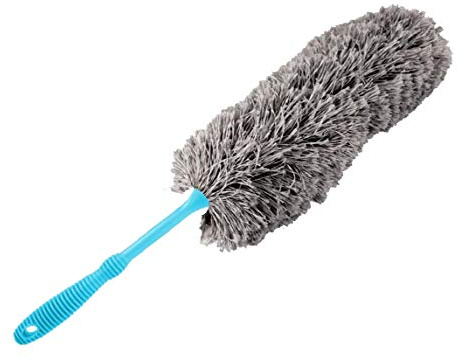 FOFO' Piumino, Microfibra spolverino, Piumino per la casa,dell'automobile, condizionatore d'Aria, Spazzola Polvere, Spazzola di Puliscipersiane, (Colore: Grigio) (1 Pezzo)