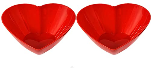 Lizzy Multipurpose Heart Shaped Serving Bowl | Reusable Seasoning Bowl for Appetizer Dessert Fruit Snack Serving Dish Saucers Bowl (2)