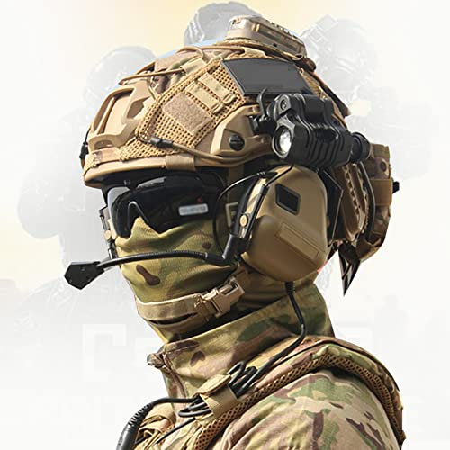 Casque rapide militaire Airsoft, ensembles de jeu avec casque tactique et lunettes, coussinet Epp avancé pour jeux en plein air, paintball, cosplay, Halloween (T)