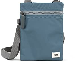 ROKA London The Chelsea Crossbody Phone Bag | Small Crossbody, Multi Pockets, Chunky Zip, Adjustable Strap, for Phone, Wallet, Cards