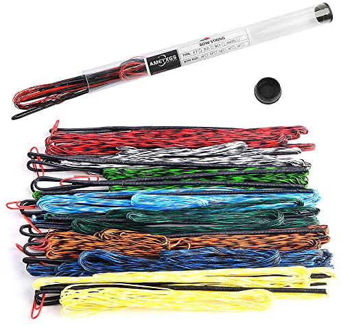 SHARROW Archery Dacron Bow String Handmade Replacement Bowstring 16 Strands for 68 70 inch Recurve Bow Longbow (Red Black, AMO 68/ActuaL string length 164cm)