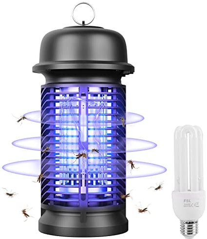 Insektenvernichter Elektrisch, Mückenfalle 20W 4500V UV Mückenlampe Mückenschutz Fliegenfalle Elektrisch Insektenfalle, Fliegenfänger Insektenfalle Ungiftig Geruchsneutral für Innen und Außen