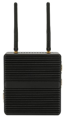 Mini PC CPU, PC Industriale Fanless J4125 DDR4 8G con Due Porte LAN Gigabit Dual 4K HDMI per Windows 7 10 Mini PC 100‑240 V (CPU J4125+DDR4 8G+SSD 128G Spina UE)