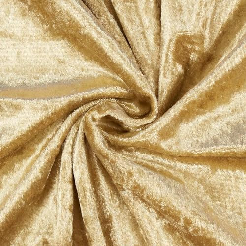 Pannesamt Stoff glänzend, uni gold (Länge am Stück: ab 50cm / Breite: 150cm)