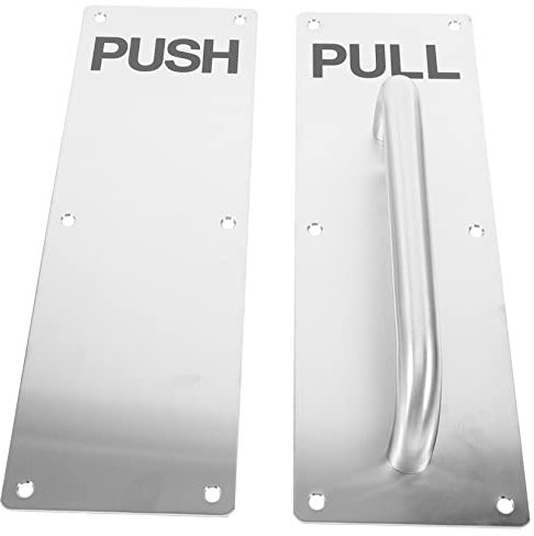 Hemobllo Druck- Zieh-platte Für Türen Edelstahl-druckgriff Türplatte Für Innentüren Vintage-türbeschläge Schranktürgriff Magnetischer Türgriff Türdrückerplatten Für Gewerbliche Türen