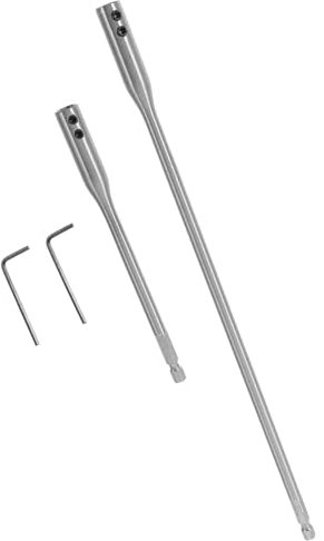 Homoyoyo Bohrer Verlängerungsset 4 Stück Holzbohrer Verlängerung 150/300mm Sechskant Schaft Mit Schlüssel Für Schwer Erreichbare Schrauben Handwerkzeuge
