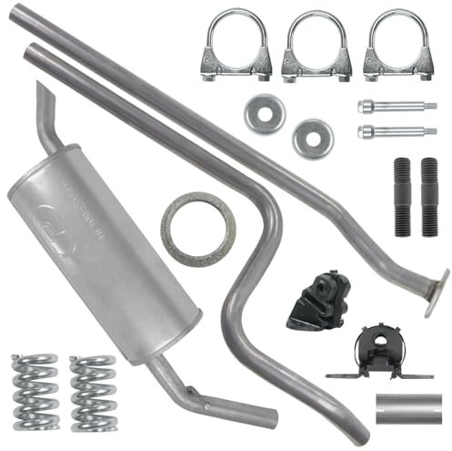 Polmo Schalldämpferset Auspuffanlage Auspuff für Peugeot 207 1 I 2006-04/2008 1.4