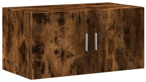 vidaXL Mobile a Parete Rovere Fumo 80x42,5x40 cm in Legno Multistrato