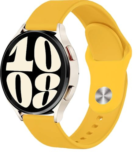 VELULYX Silikonarmband für Galaxy Watch 7/FE/6/5/4 40mm 44mm, 20mm Sportarmband für Galaxy Watch 6 Classic/Galaxy Watch 4 Classic/Watch 5 Pro/Watch 3 41mm/Active 2/Active 40MM/Galaxy Watch 42mm