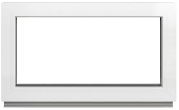 Framex Kellerfenster - Festverglasung (Fib) Weiß 70 x 40 cm 2-fach 32 mm (4/24/4) Fenster/Gartenhaus Fenster/Kunststofffenster Breite x Höhe 700 x 400 mm