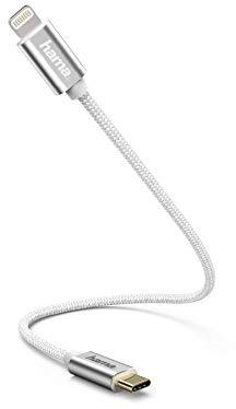 Hama - USB-Kabel Typ C/Lightning, 0,2 Meter, MFI, Weiß