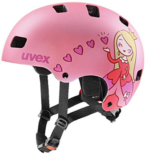 uvex kid 3 cc - robuster Fahrradhelm für Kinder- individuelle Größenanpassung - optimierte Belüftung - pink matt - 55-58 cm
