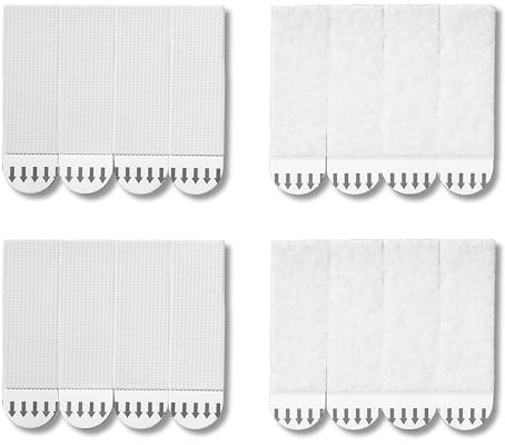 JELLYSUB 32 Paar (64 Streifen) Bilder-Montagestreifen, Bildaufhängern für Bilderrahmen und Weihnachtsdekorationen, Bilder Aufhängen ohne bohren, Rückstandsfreies Ablösen (Mittel)