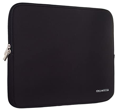 König Design Laptoptasche Laptophülle 16 Zoll stoßfeste Notebooktasche Laptop Schutzhülle Notebook Sleeve Hülle PC Laptop Schutztasche Schwarz