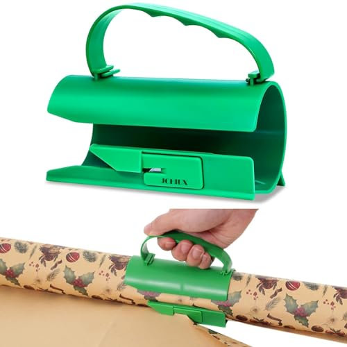 Upgrade Geschenkpapier Schneider,Geschenkpapier Cutter für Rollen,Geschenkpapierschneider,Weihnachten Geschenkpapier Cutter Sliding Cutter für Weihnachts Geburtstag Geschenke