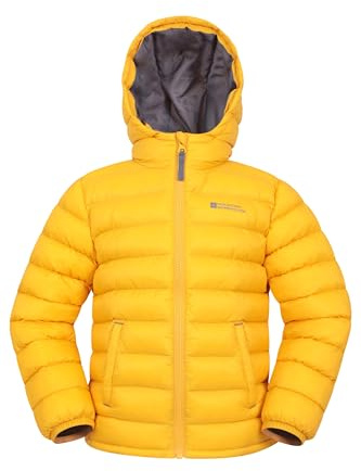 Mountain Warehouse Seasons Manteau Imperméable pour Fille Et Garçon - Doudoune Rembourrée, Légère À Capuche Enfant, Veste Matelassée - Printemps été, école, Voyage