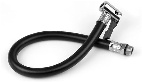 thirei Reifenfüller, Reifenfüllschlauch, Reifenfüller Schlauch, 10mm, Gummi, Metall, für Fahrräder, Motorräder und Autos