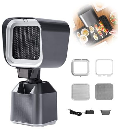 Desktop Range Hoods, 2 Speed Portable Exhaust Fan, Height/angle Adjustable Low Noise Cooker Range Hood, With Filter and Oil Suction Box, Kitchen Exhaust Fan for BBQ, Hot Pot