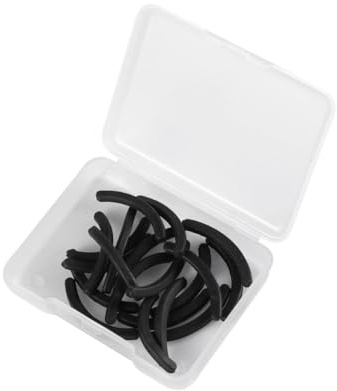 Wimpernzange Ersatzpads 20 Stück aus Silikon, Schwarz | Transparenter Aufbewahrungsbox, Leichtes Zubehör für Mädchen und Frauen, Zart Gearbeitet