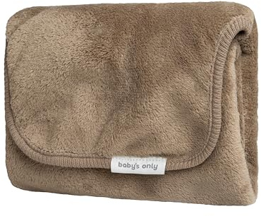 Baby's Only - Wickelunterlage Cozy - Wickelauflage - Ideal für unterwegs - Mit praktische Tasche für Wickelzubehör - Einfach zusammenfalten - Aus Teddystoff - Clay