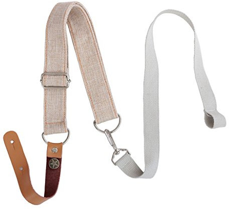 Sangle pour ukulélé 4 cordes Beige